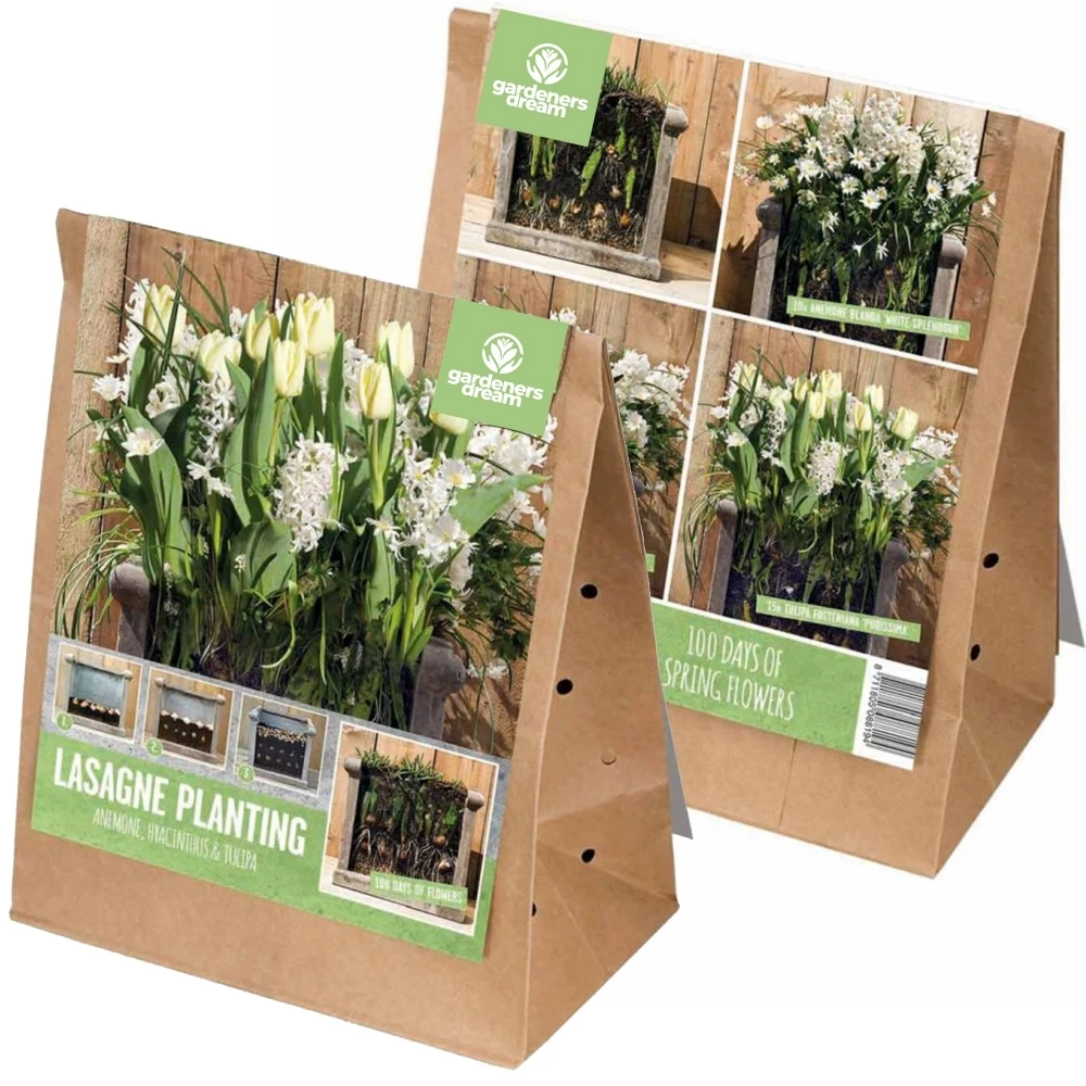 Lasagne Planting Bulb Mix - White (Pack of 30) Lasagne Planting Bulb Mix - White (Pack Of 30) -Garden Plant Seed Store lasagne planting bulb mix white pack of 30 p6907 49490 image