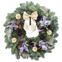 Luxury Natural Christmas Wreath (Forest Wishes, 14")