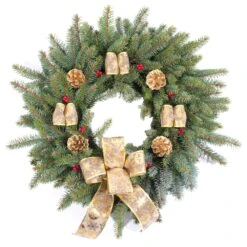 Spruce Christmas Wreath (Gold)